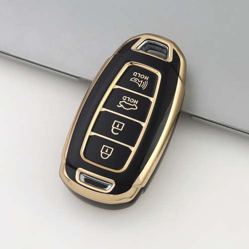 Gold TPU Car Key Cover For  HYUNDAI  Key Protect Case