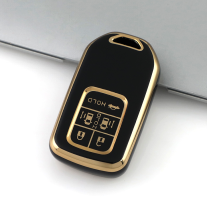 Gold TPU Car Key Cover For  Honda  Key Protect Case