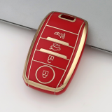 Gold TPU Car Key Cover For  Kia  Key Protect Case