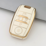 Gold TPU Car Key Cover For  Kia  Key Protect Case