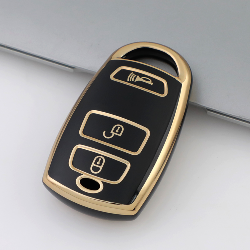 Gold TPU Car Key Cover For  Kia  Key Protect Case