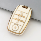 Gold TPU Car Key Cover For  Kia  Key Protect Case