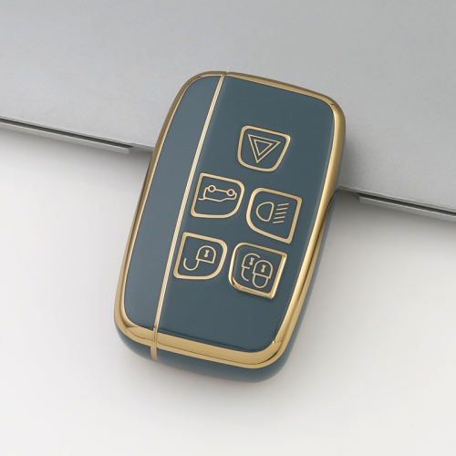 Gold TPU Car Key Cover For Landrover  Key Protect Case