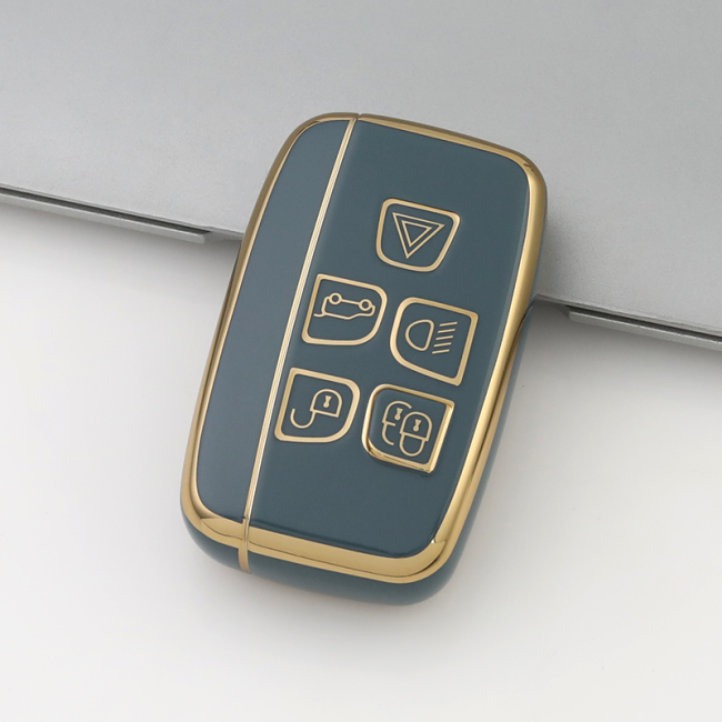 Gold TPU Car Key Cover For Landrover  Key Protect Case
