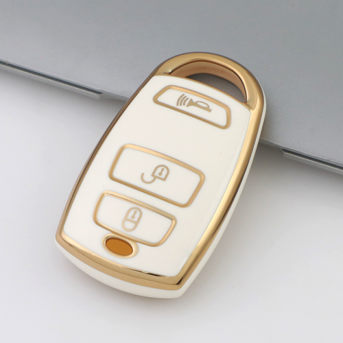 Gold TPU Car Key Cover For  Kia  Key Protect Case