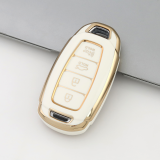 Gold TPU Car Key Cover For  HYUNDAI  Key Protect Case