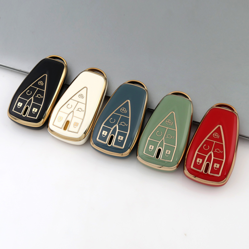 Gold TPU Car Key Cover For  Changan  Key Protect Case