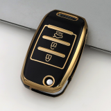 Gold TPU Car Key Cover For  Kia  Key Protect Case