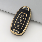 Gold TPU Car Key Cover For  HYUNDAI  Key Protect Case