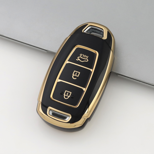 Gold TPU Car Key Cover For  HYUNDAI  Key Protect Case