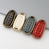 Gold TPU Car Key Cover For  HYUNDAI  Key Protect Case