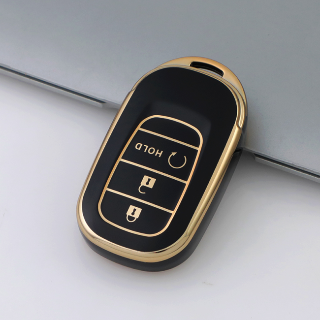 Gold TPU Car Key Cover For  Honda  Key Protect Case