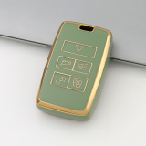 Gold TPU Car Key Cover For Landrover  Key Protect Case