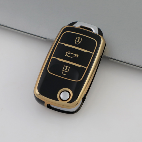 Gold TPU Car Key Cover For  Changan  Key Protect Case