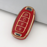 Gold TPU Car Key Cover For  HYUNDAI  Key Protect Case