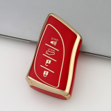 Gold TPU Car Key Cover For Lexus  Key Protect Case
