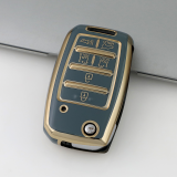 Gold TPU Car Key Cover For  Kia  Key Protect Case