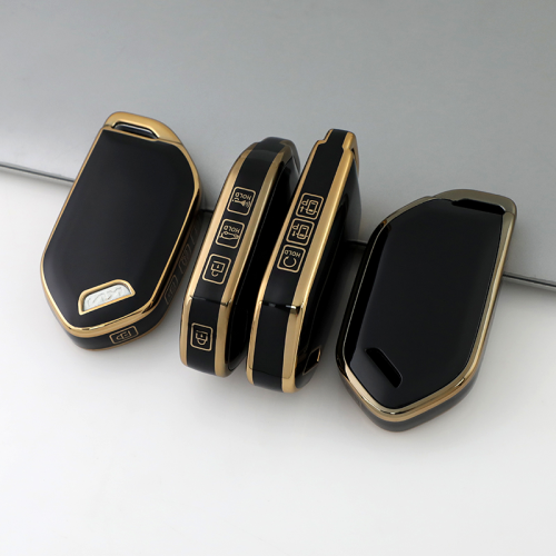 Gold TPU Car Key Cover For  Kia  Key Protect Case