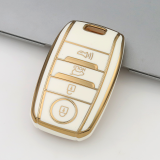 Gold TPU Car Key Cover For  Kia  Key Protect Case
