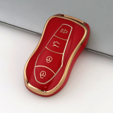 Gold TPU Car Key Cover For Geely  Key Protect Case