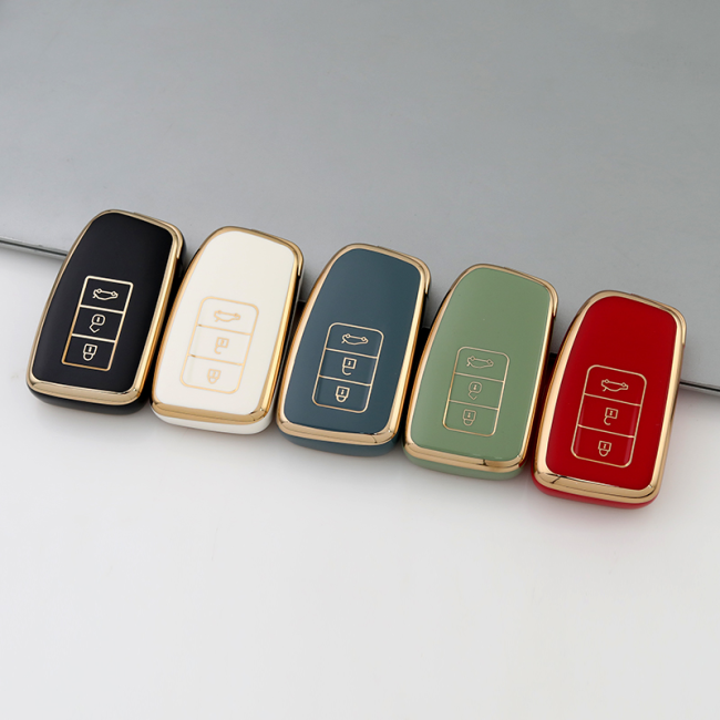 Gold TPU Car Key Cover For Lexus  Key Protect Case