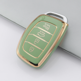 Gold TPU Car Key Cover For  HYUNDAI  Key Protect Case