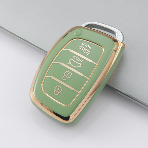 Gold TPU Car Key Cover For  HYUNDAI  Key Protect Case