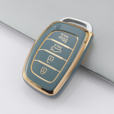 Gold TPU Car Key Cover For  HYUNDAI  Key Protect Case
