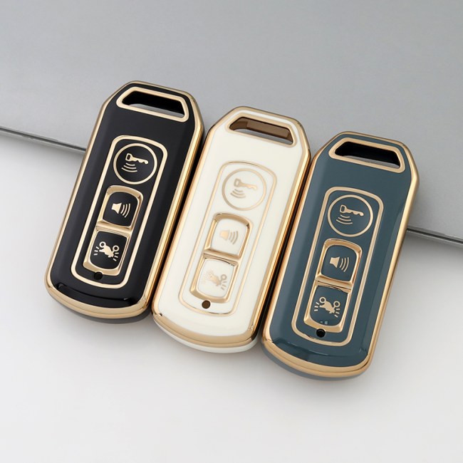 Gold TPU Car Key Cover For  Honda  Key Protect Case