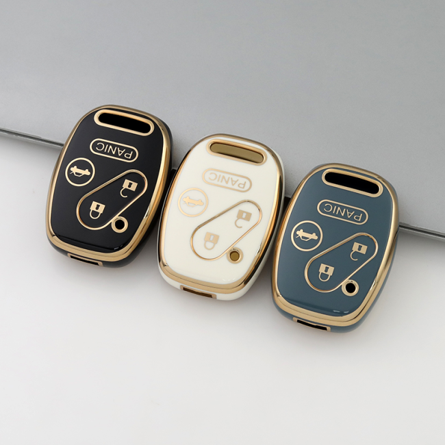 Gold TPU Car Key Cover For  Honda  Key Protect Case