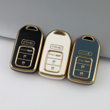 Gold TPU Car Key Cover For  Honda  Key Protect Case