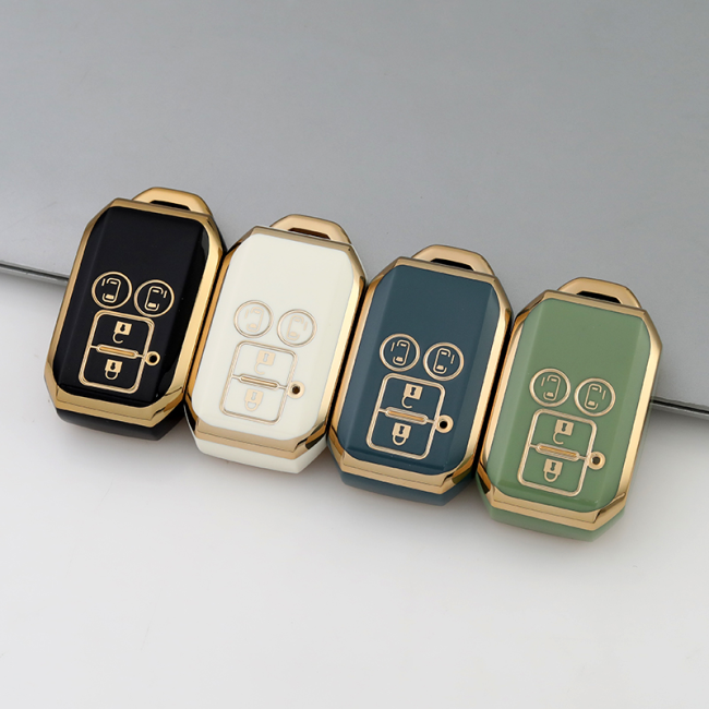 Gold TPU Car Key Cover For SUZUKI  Key Protect Case