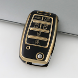 Gold TPU Car Key Cover For  Kia  Key Protect Case