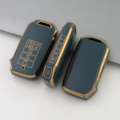 Gold TPU Car Key Cover For  Kia  Key Protect Case