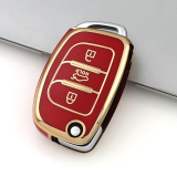 Gold TPU Car Key Cover For  HYUNDAI  Key Protect Case