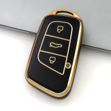 Gold TPU Car Key Cover For Chery  Key Protect Case