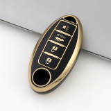 Gold TPU Car Key Cover For  Nissan  Key Protect Case