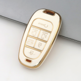 Gold TPU Car Key Cover For  HYUNDAI  Key Protect Case