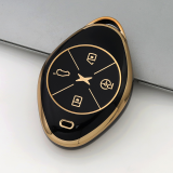 Gold TPU Car Key Cover For  XPENG  Key Protect Case