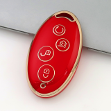 Gold TPU Car Key Cover For  BYD  Key Protect Case