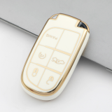Gold TPU Car Key Cover For  JEEP  Key Protect Case
