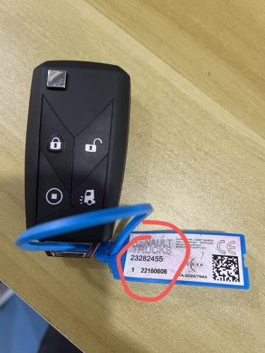For Renault Pickup Truck Lorry Gama Seris 4 button remote key with 433.92Mhz AES 6A chip