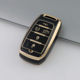 Gold TPU Car Key Cover For  JEEP  Key Protect Case