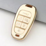 Gold TPU Car Key Cover For  HYUNDAI  Key Protect Case