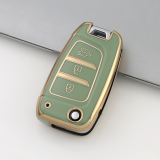 Gold TPU Car Key Cover For  HYUNDAI  Key Protect Case