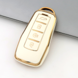 Gold TPU Car Key Cover For  XPENG  Key Protect Case
