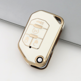 Gold TPU Car Key Cover For  JEEP  Key Protect Case