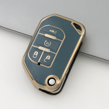 Gold TPU Car Key Cover For  JEEP  Key Protect Case