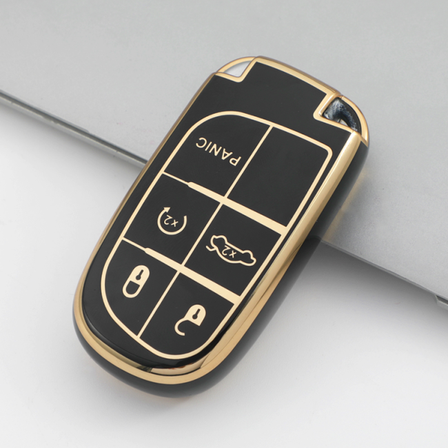 Gold TPU Car Key Cover For  JEEP  Key Protect Case