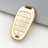 Gold TPU Car Key Cover For  HYUNDAI  Key Protect Case
